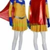 Yellow And Royal Blue Spandex Lycra Super Hero Dress Set