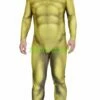 Yellow Printed Honeycomb 3D Muscle Shading Bodysuit